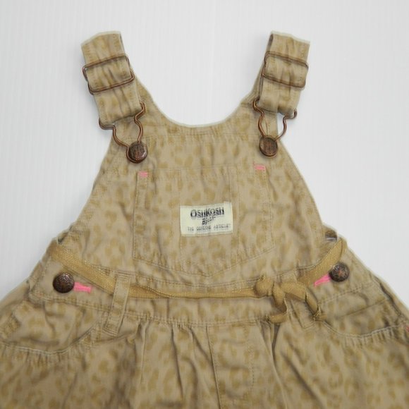 Girls 9 Months Cheetah Print Overall Dress - Picture 2 of 9